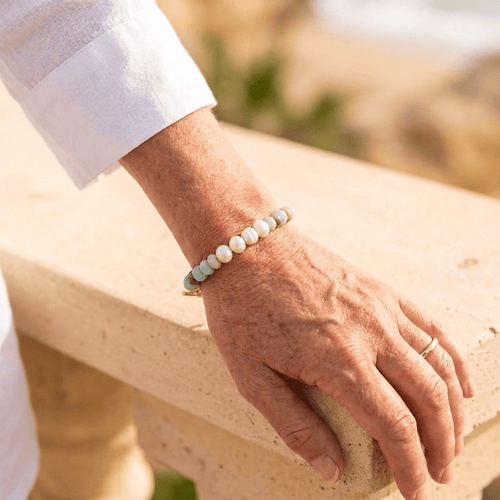 Parel Centrum Turquoise Armband