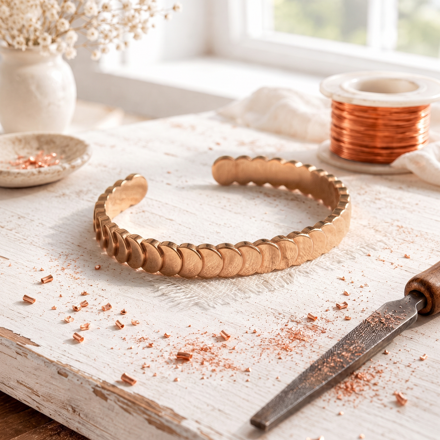 Shingle Koperen Armband