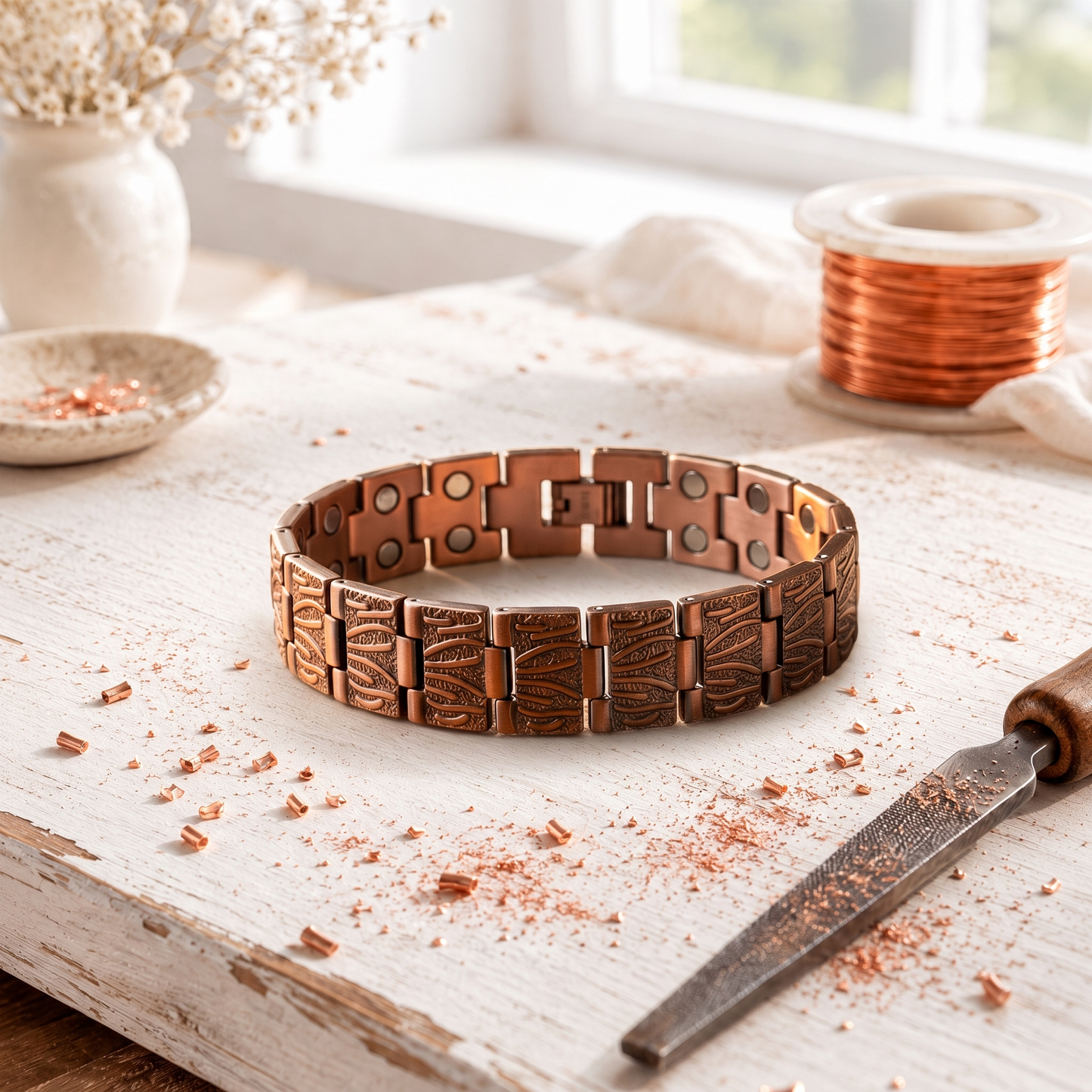 Driftwood Heren Koper Armband