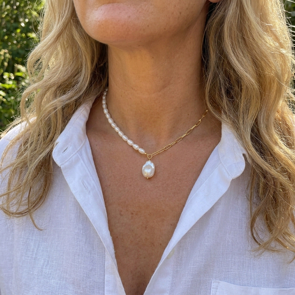 Barok Parel Ketting