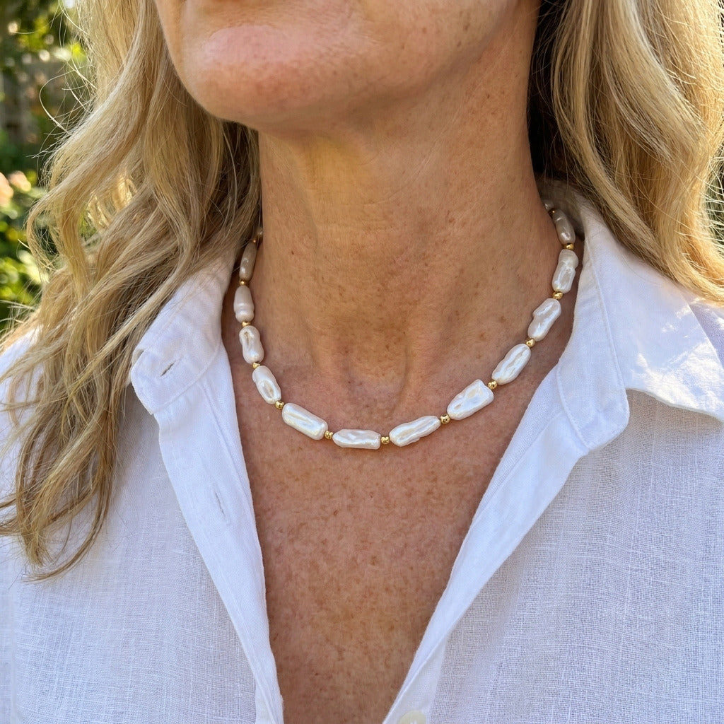 Kralen Parel Ketting