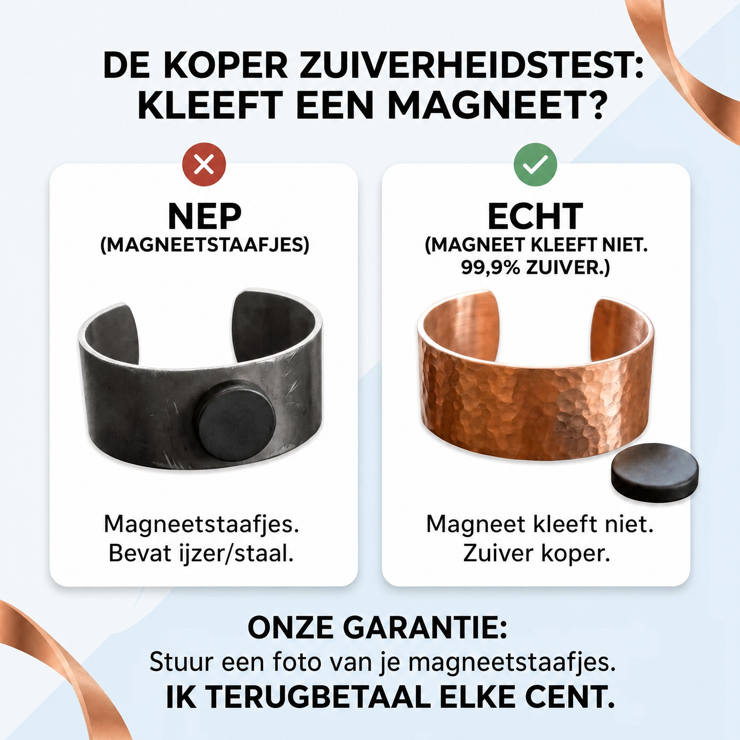 Burls Koper Oorbellen