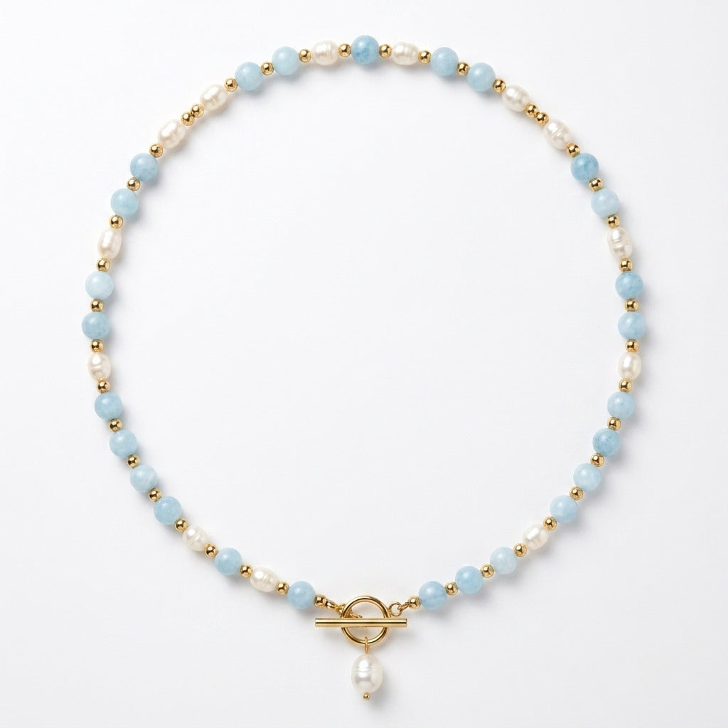 Kustblauwe Parelketting