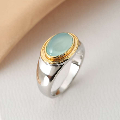 Gabi – Vintage Groene Maansteen Ring