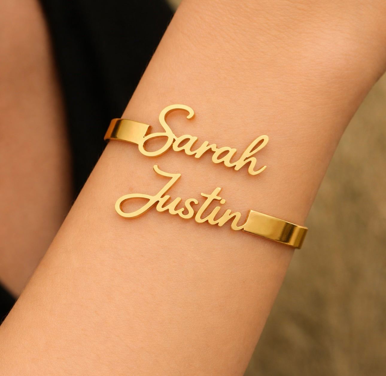 Gepersonaliseerde armband met twee namen