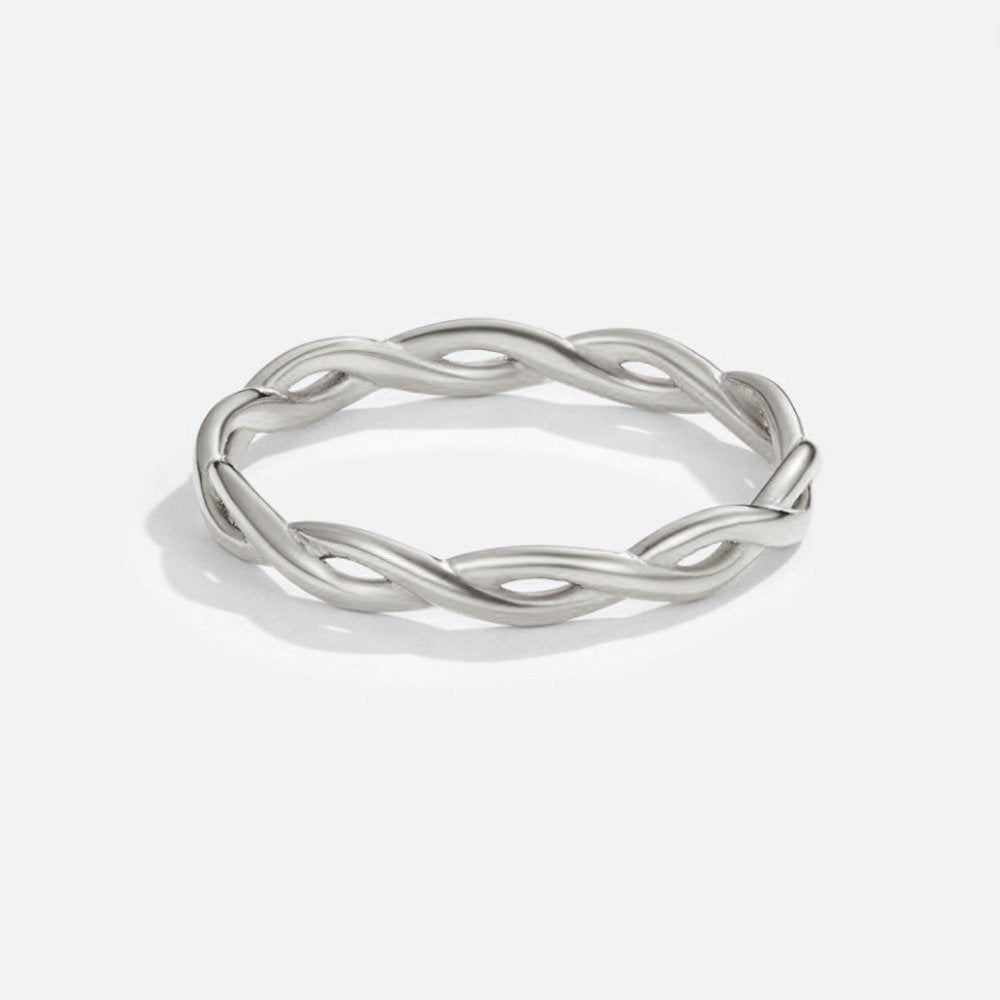 Oneindigheid – Zilveren Gedraaide Ring