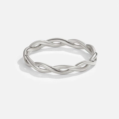 Oneindigheid – Zilveren Gedraaide Ring