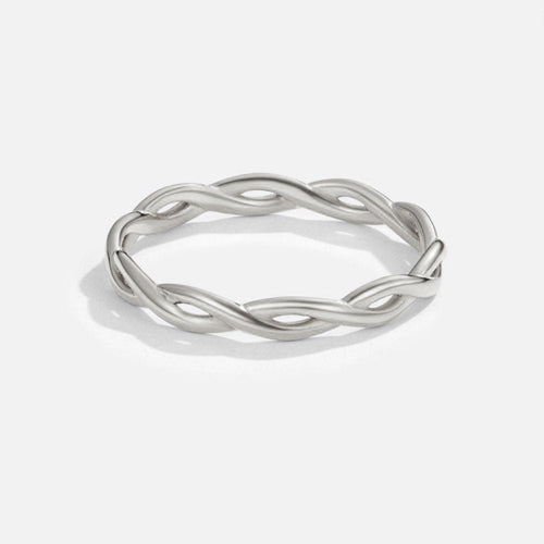 Oneindigheid – Zilveren Gedraaide Ring