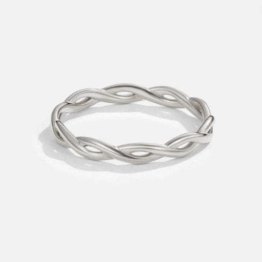 Oneindigheid – Zilveren Gedraaide Ring