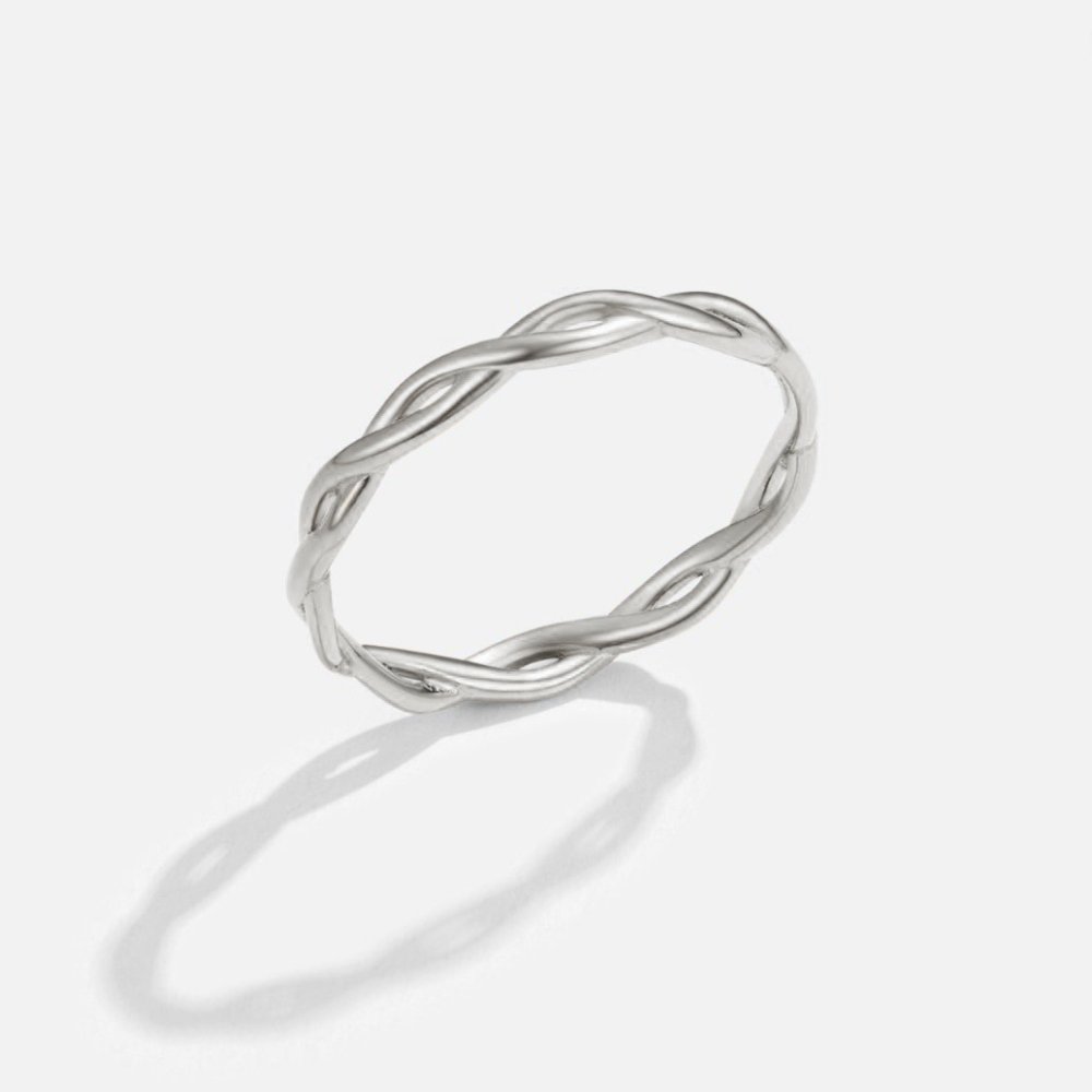 Oneindigheid – Zilveren Gedraaide Ring