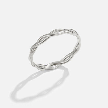 Oneindigheid – Zilveren Gedraaide Ring