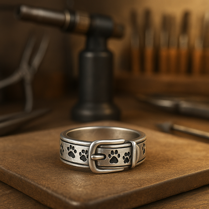 Zoete en elegante halsbandring met hondvormig ontwerp