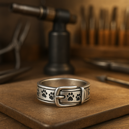 Zoete en elegante halsbandring met hondvormig ontwerp