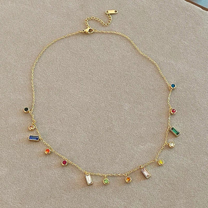 Choker Ketting met Verspreide Dainty Kristallen