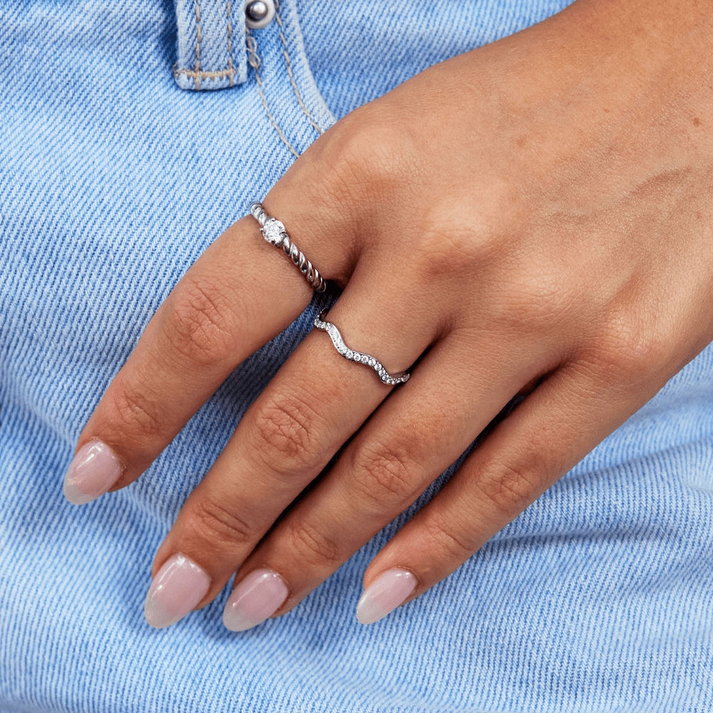 Zenya – Kristal & Zilveren Golf Ring
